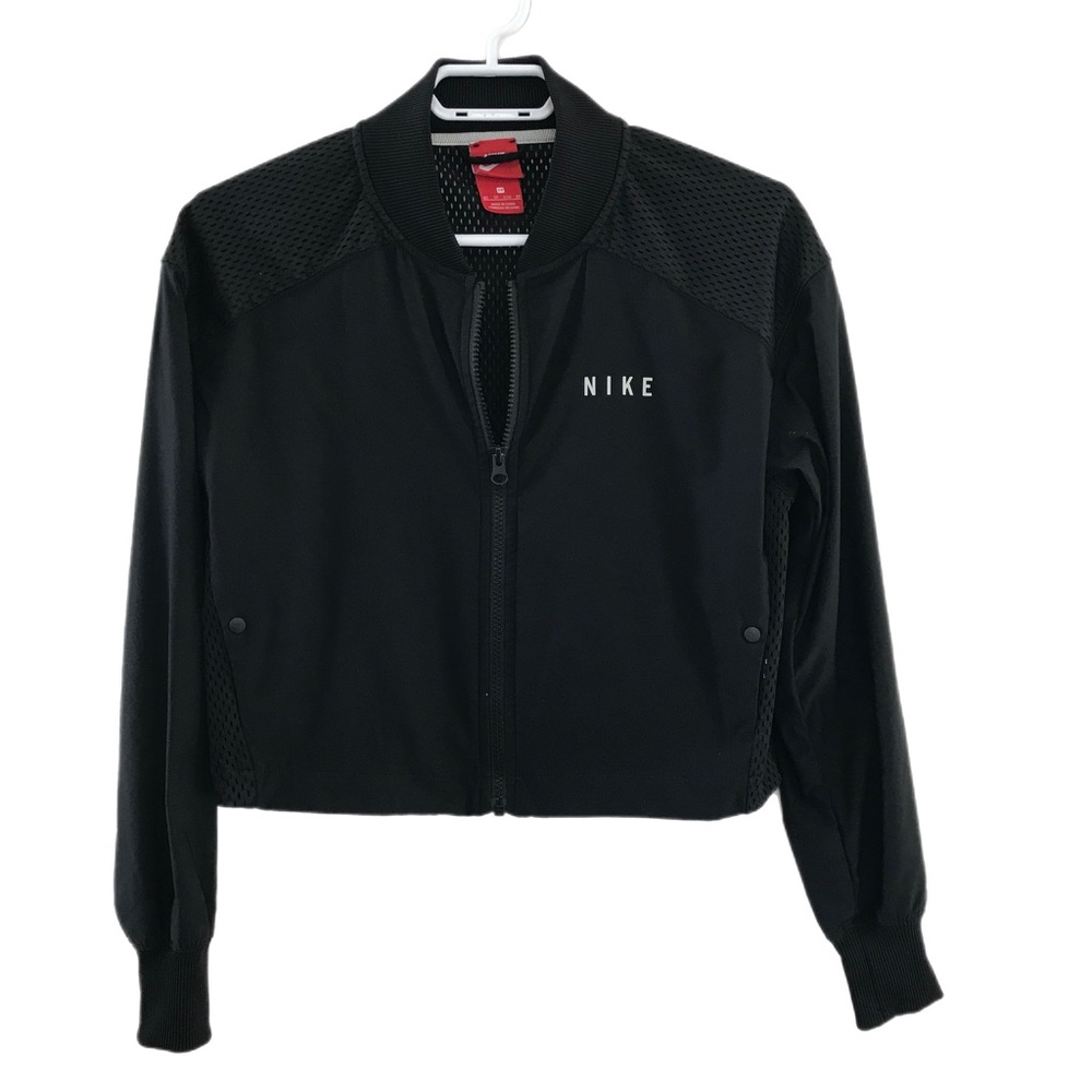 Nike Black Mesh Bomber Jacket - Picture 2 of 7